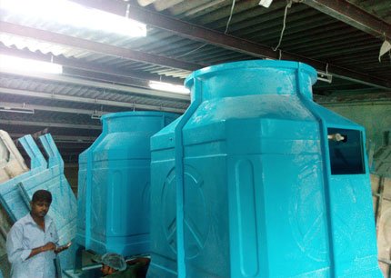 frp square shape cooling tower